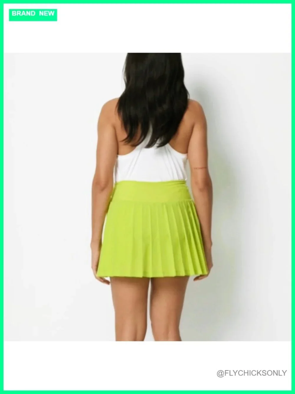 Performance Stretch Woven Pleated Tennis Skort with Pockets